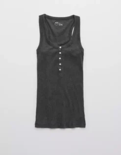 Aerie No BS Henley Tank Top -Summer Apparel Store 0441 2775 005 f
