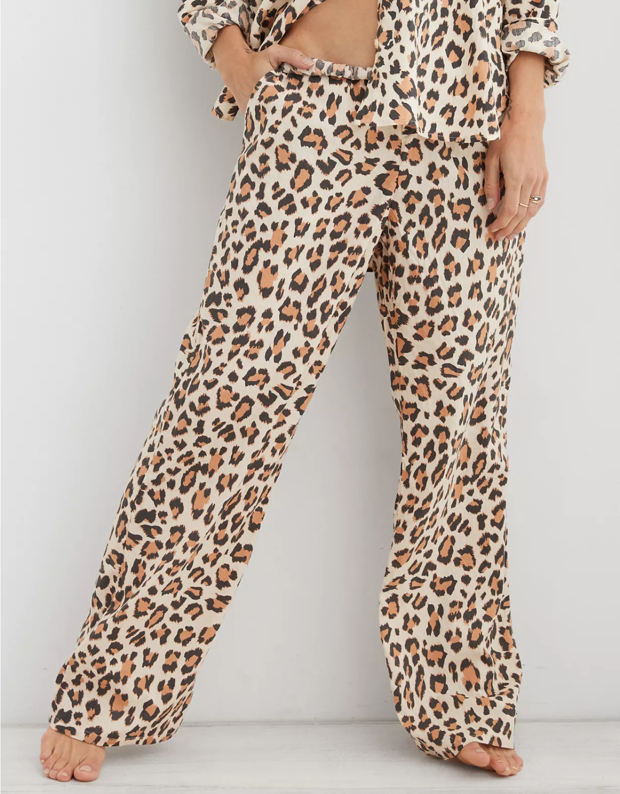 Aerie Leopard Skater Pajama Pant 3 Aerie Leopard Skater Pajama Pant