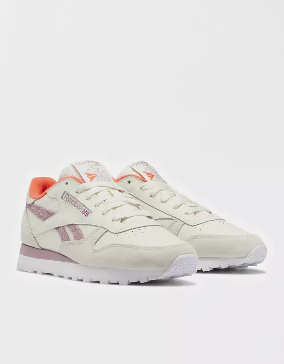 Aerie Reebok Classic Leather Soft Sparkle Sneaker 4 Aerie Reebok Classic Leather Soft Sparkle Sneaker - Image 2