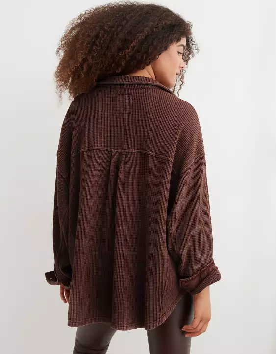 Aerie LumberJane Waffle Shirt 4 Aerie LumberJane Waffle Shirt - Image 2