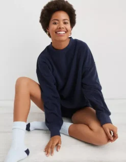 Aerie The Chill Cozy Crew Sweatshirt 7 Aerie The Chill Cozy Crew Sweatshirt -Summer Apparel Store 0743 3190 410 os