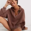 Aerie Quarter Snap Sweatshirt -Summer Apparel Store 0743 3224 297 of