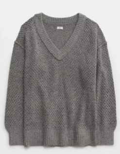 Aerie Oversized V-Neck Sweater -Summer Apparel Store 0745 3091 030 f