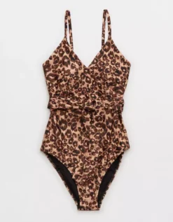 Aerie Leopard Wrap One Piece Swimsuit 7 Aerie Leopard Wrap One Piece Swimsuit -Summer Apparel Store 0751 4285 158 f