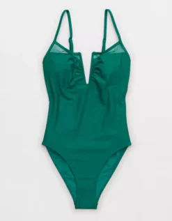 Aerie Mesh V Wire One Piece Swimsuit -Summer Apparel Store 0751 4897 860 f