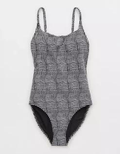 Aerie Jacquard Crossback One Piece Swimsuit 7 Aerie Jacquard Crossback One Piece Swimsuit -Summer Apparel Store 0751 5015 073 f