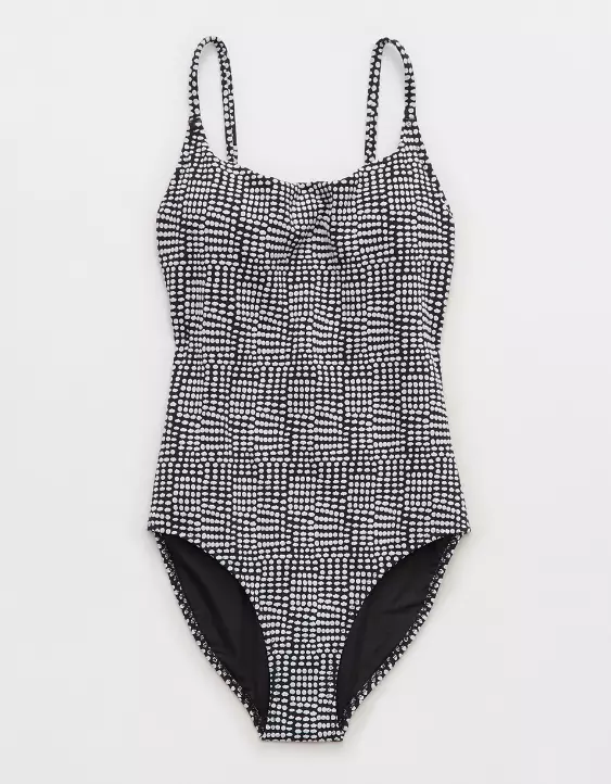 Aerie Jacquard Crossback One Piece Swimsuit 5 Aerie Jacquard Crossback One Piece Swimsuit - Image 3