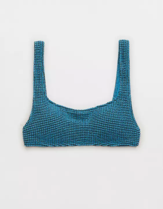 Aerie Lurex Crinkle Scoop Bikini Top 5 Aerie Lurex Crinkle Scoop Bikini Top - Image 3