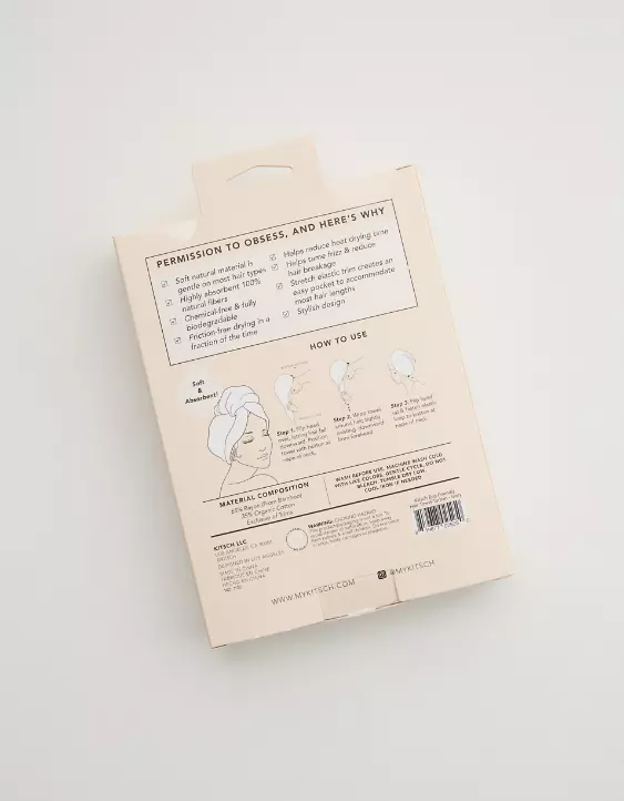 Aerie Kitsch Eco Friendly Hair Towel 5 Aerie Kitsch Eco Friendly Hair Towel - Image 3