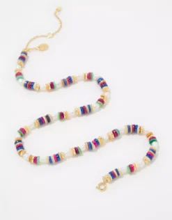 Aerie Bead And Pearl Mixed Necklace -Summer Apparel Store 1498 8599 400 b
