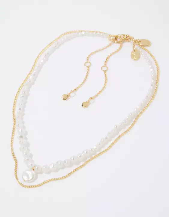 Aerie Pearl Choker Necklace Pack 4 Aerie Pearl Choker Necklace Pack - Image 2