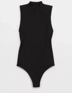 Aerie SMOOTHEZ Mock Neck Bodysuit -Summer Apparel Store 1695 3801 073 f