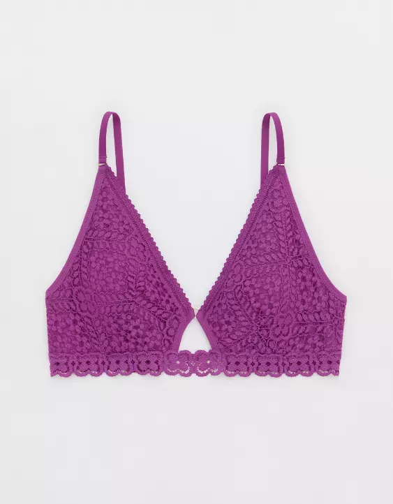 Aerie Show Off Cozy Lace Padded Bralette 5 Aerie Show Off Cozy Lace Padded Bralette - Image 3