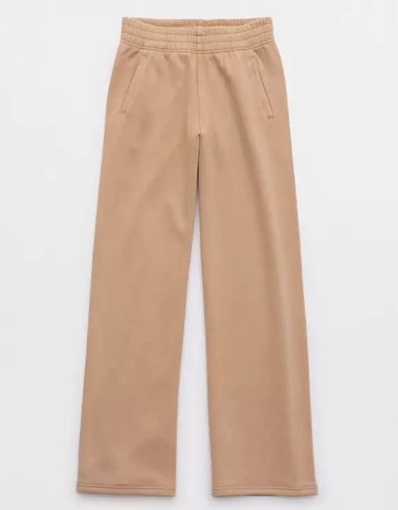 OFFLINE By Aerie Throw-Back Fleece Wide Leg Pant 5 OFFLINE By Aerie Throw-Back Fleece Wide Leg Pant - Image 3