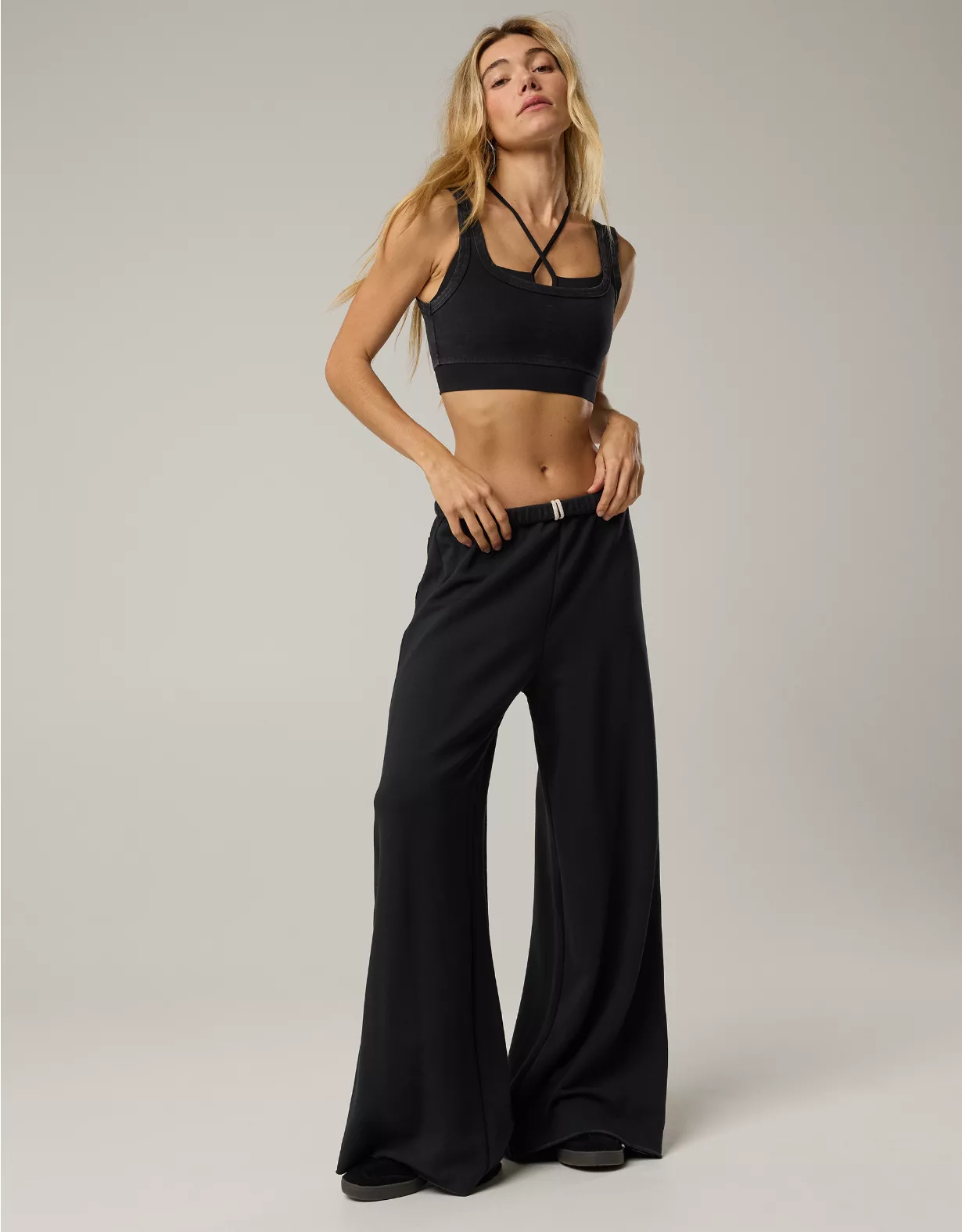 OFFLINE By Aerie OTT Fleece Super Wide Leg Pant 3 OFFLINE By Aerie OTT Fleece Super Wide Leg Pant