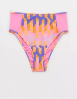 Aerie Mesh High Cut Cheeky Bikini Bottom 7 Aerie Mesh High Cut Cheeky Bikini Bottom -Summer Apparel Store 1754 4683 674 f