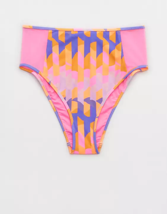 Aerie Mesh High Cut Cheeky Bikini Bottom 5 Aerie Mesh High Cut Cheeky Bikini Bottom - Image 3