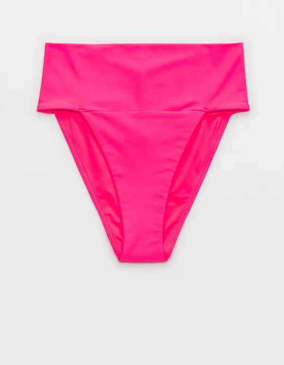 Aerie Banded High Cut Cheeky Bikini Bottom 5 Aerie Banded High Cut Cheeky Bikini Bottom - Image 3