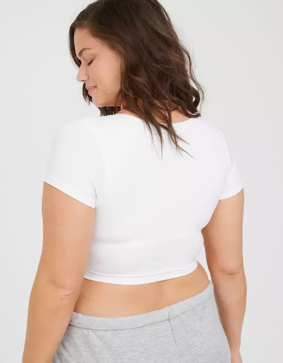 OFFLINE By Aerie Real Me V-Neck T-Shirt 5 OFFLINE By Aerie Real Me V-Neck T-Shirt - Image 3