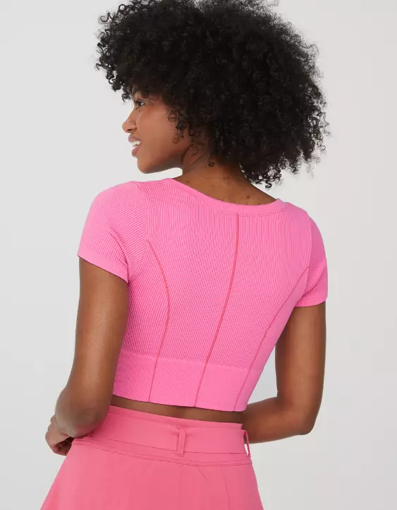 OFFLINE By Aerie Seamless Corset T-Shirt 4 OFFLINE By Aerie Seamless Corset T-Shirt - Image 2