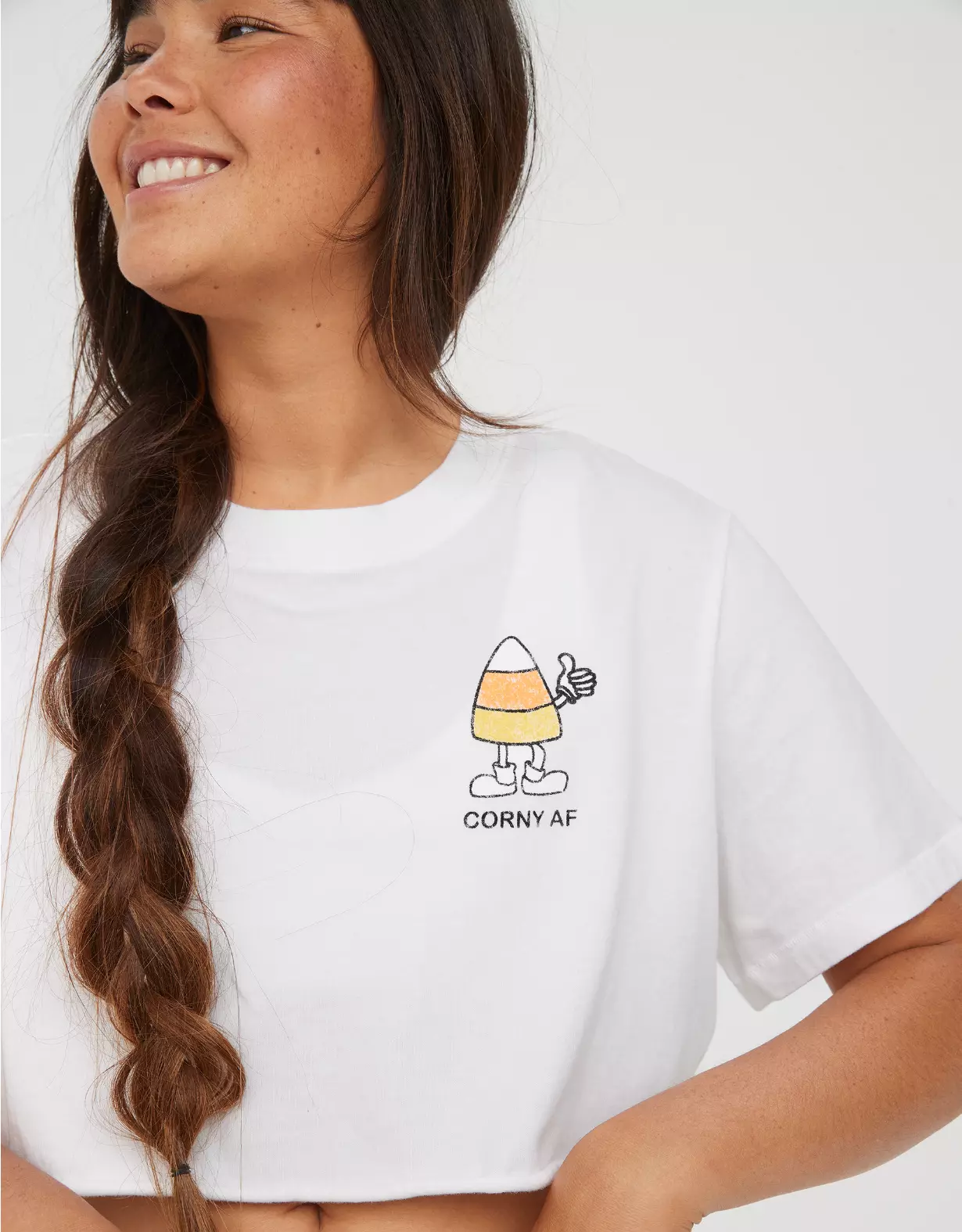 OFFLINE By Aerie Rock N Roll Cropped T-Shirt 3 OFFLINE By Aerie Rock N Roll Cropped T-Shirt