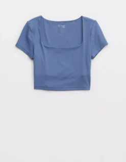 OFFLINE By Aerie Real Me Square Neck T-Shirt 7 OFFLINE By Aerie Real Me Square Neck T-Shirt -Summer Apparel Store 2161 1493 417 f