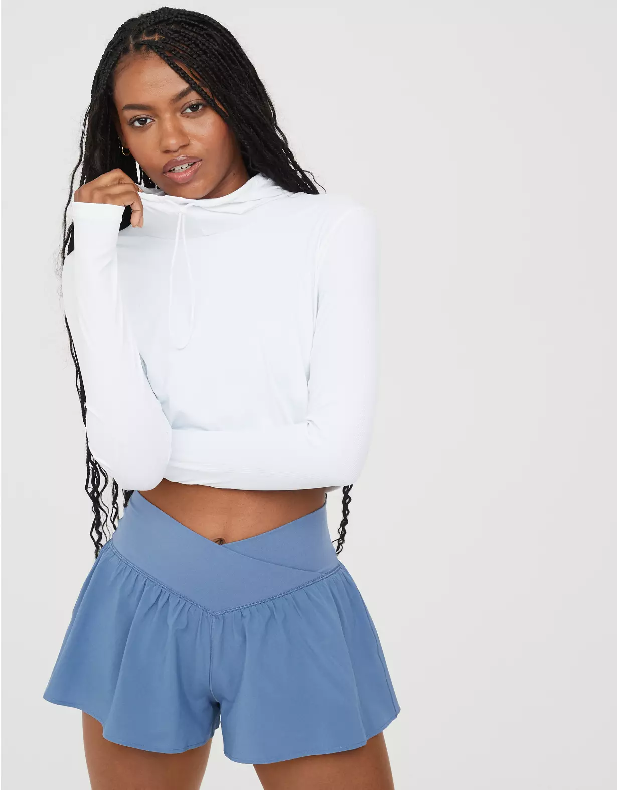 OFFLINE By Aerie Move-It Rib Mock Neck T-Shirt 3 OFFLINE By Aerie Move-It Rib Mock Neck T-Shirt