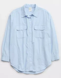 OFFLINE By Aerie Oversized Corduroy Button Up -Summer Apparel Store 2162 1387 461 f