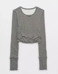 OFFLINE By Aerie Thumbs Up Long Sleeve Ruched T-Shirt 7 OFFLINE By Aerie Thumbs Up Long Sleeve Ruched T-Shirt -Summer Apparel Store 2162 1445 073 f