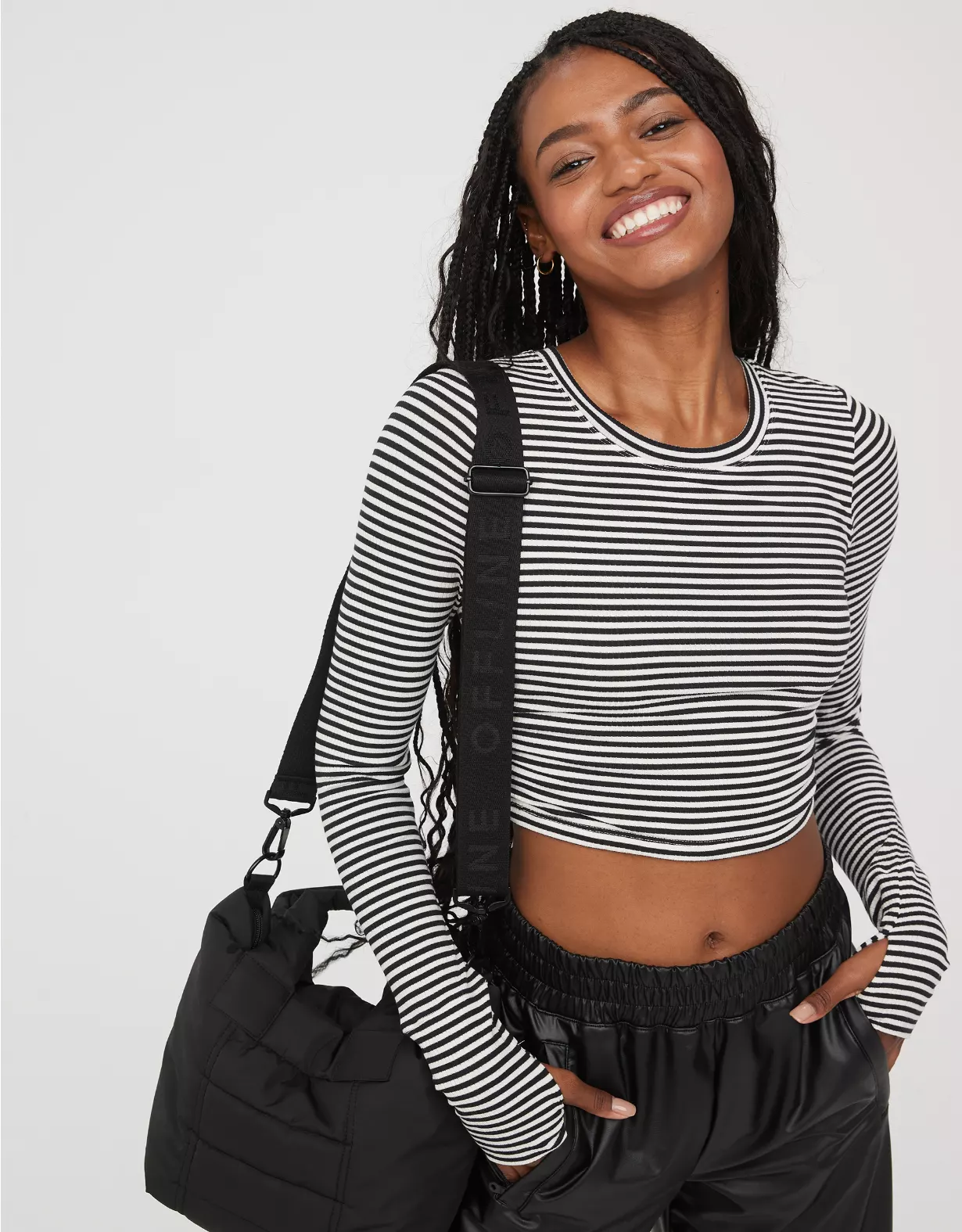 OFFLINE By Aerie Thumbs Up Long Sleeve Ruched T-Shirt 3 OFFLINE By Aerie Thumbs Up Long Sleeve Ruched T-Shirt