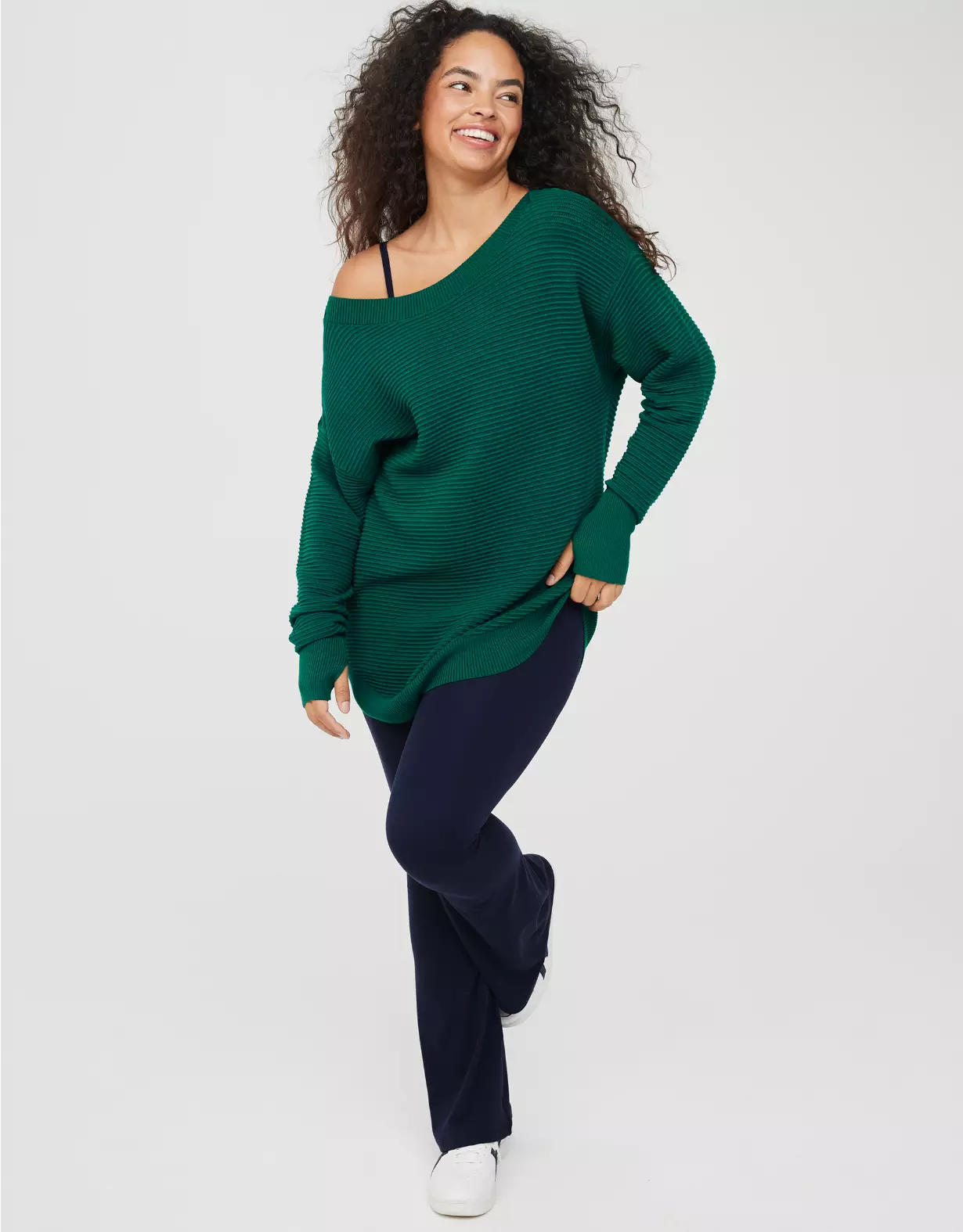 OFFLINE By Aerie Home Stretch Off The Shoulder Sweater 3 OFFLINE By Aerie Home Stretch Off The Shoulder Sweater
