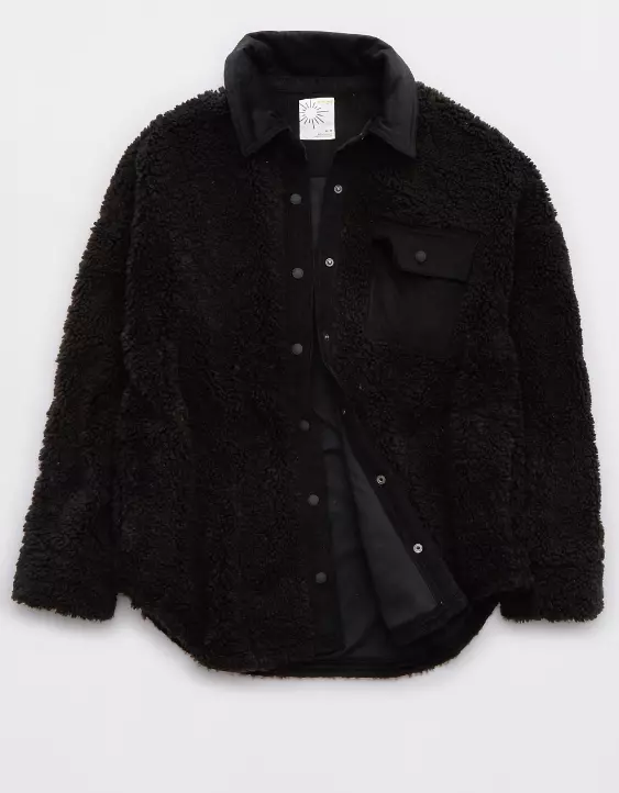 OFFLINE By Aerie Sherpa Corduroy Shacket 5 OFFLINE By Aerie Sherpa Corduroy Shacket - Image 3