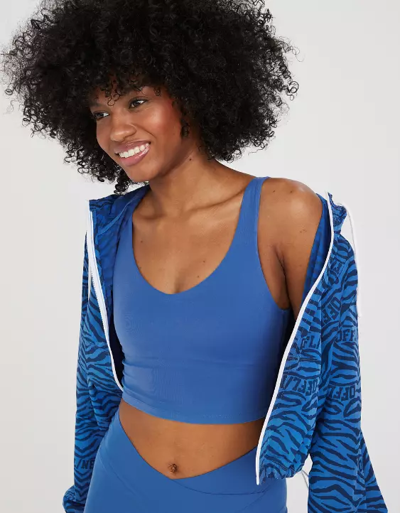 OFFLINE By Aerie Real Me Low Key Longline Sports Bra 4 OFFLINE By Aerie Real Me Low Key Longline Sports Bra - Image 2