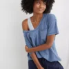 Aerie Voop Oversized Boyfriend T-Shirt -Summer Apparel Store 5494 3269 417 of