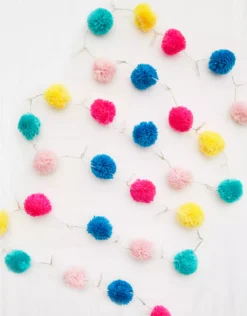 Aerie Sunnylife Pom Pom String Lights
