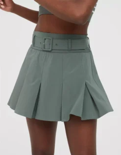 OFFLINE By Aerie Real Me Belted Pleated Skort